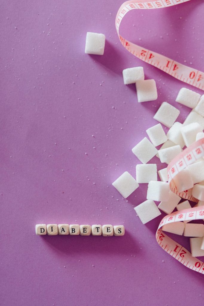 Sugar and diabetes concept