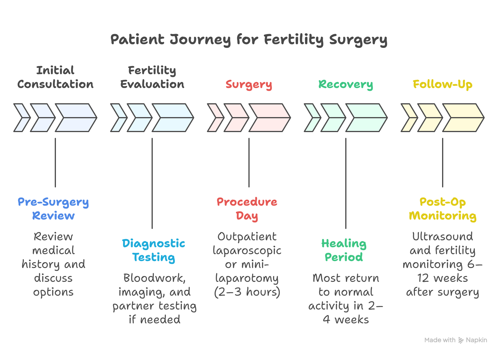 tubal reversal surgery journey infographic